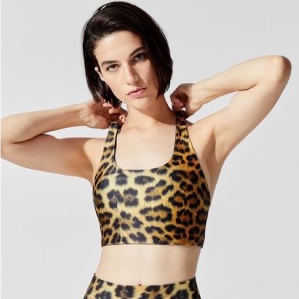 Terez Cheetah Print Sports Bra XS